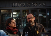 Benet Salellas i Natàlia Sànchez CUP eleccions 21D Girona
